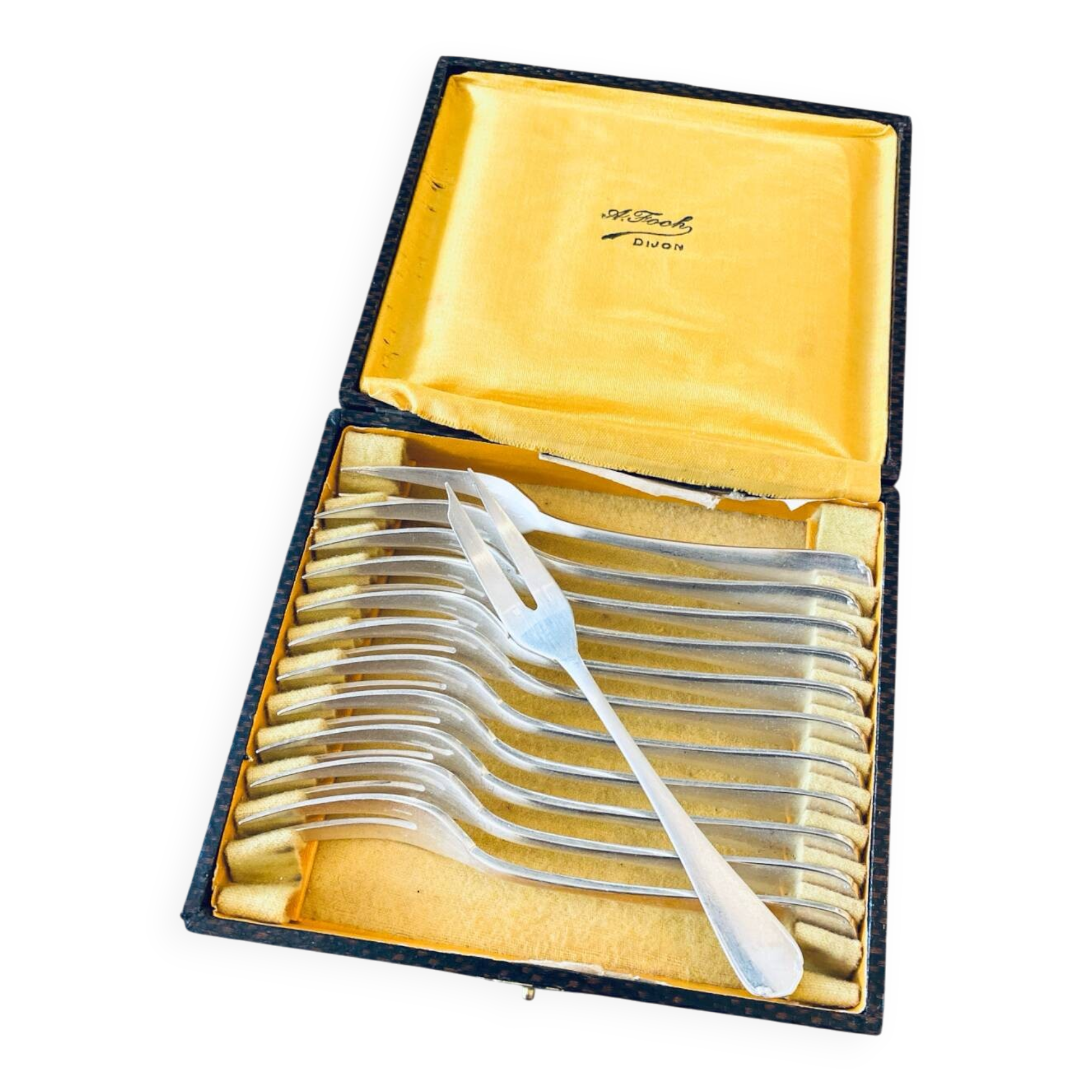 Box of 12 Christofle forks