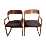 Pair of chairs Baumann sled