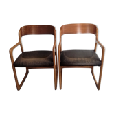 Pair of chairs Baumann sled