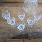 Baccarat crystal liqueur service – refined set - 7 pieces