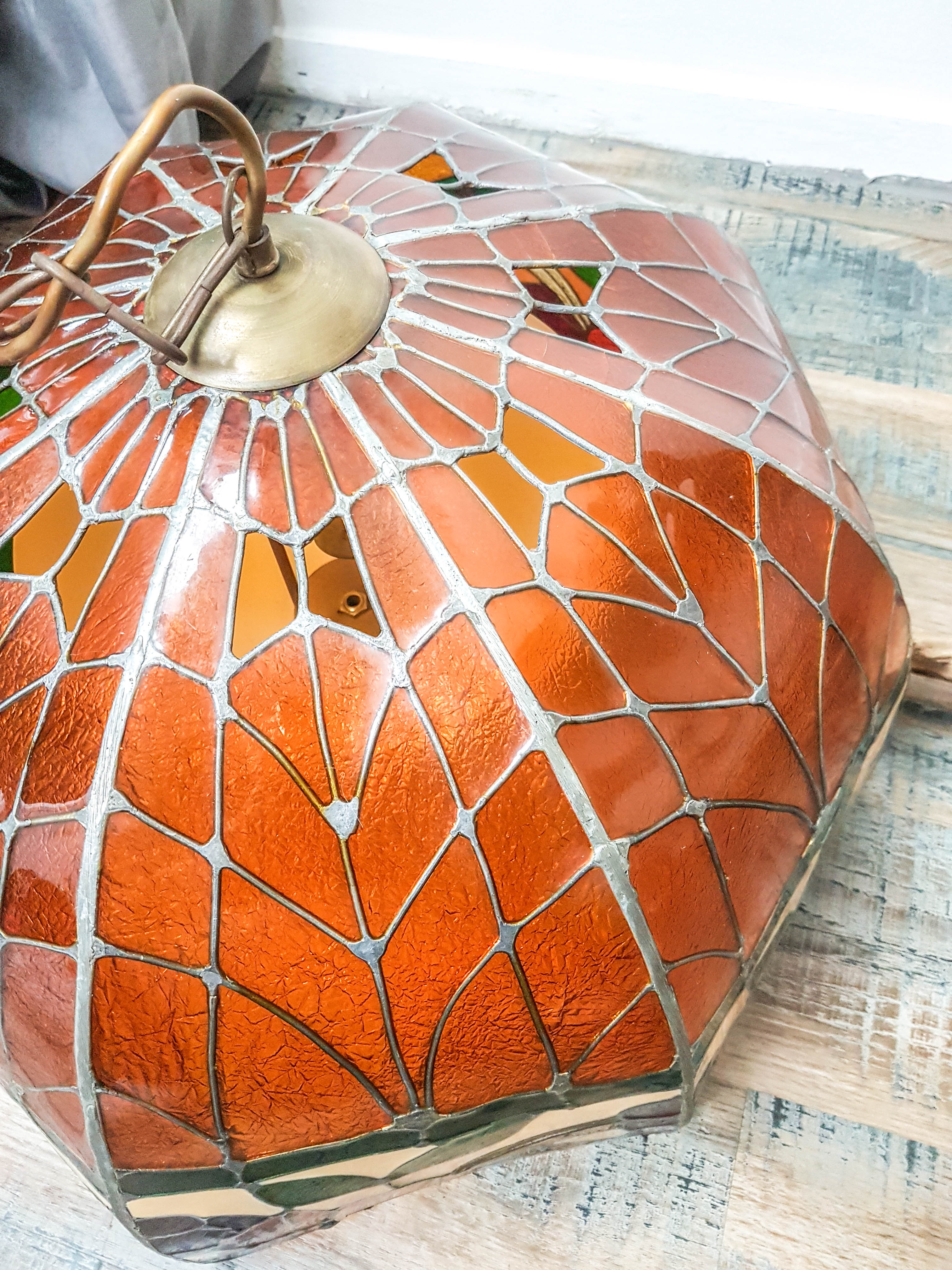 Suspension lamp style "Tiffany" vintage Art Deco