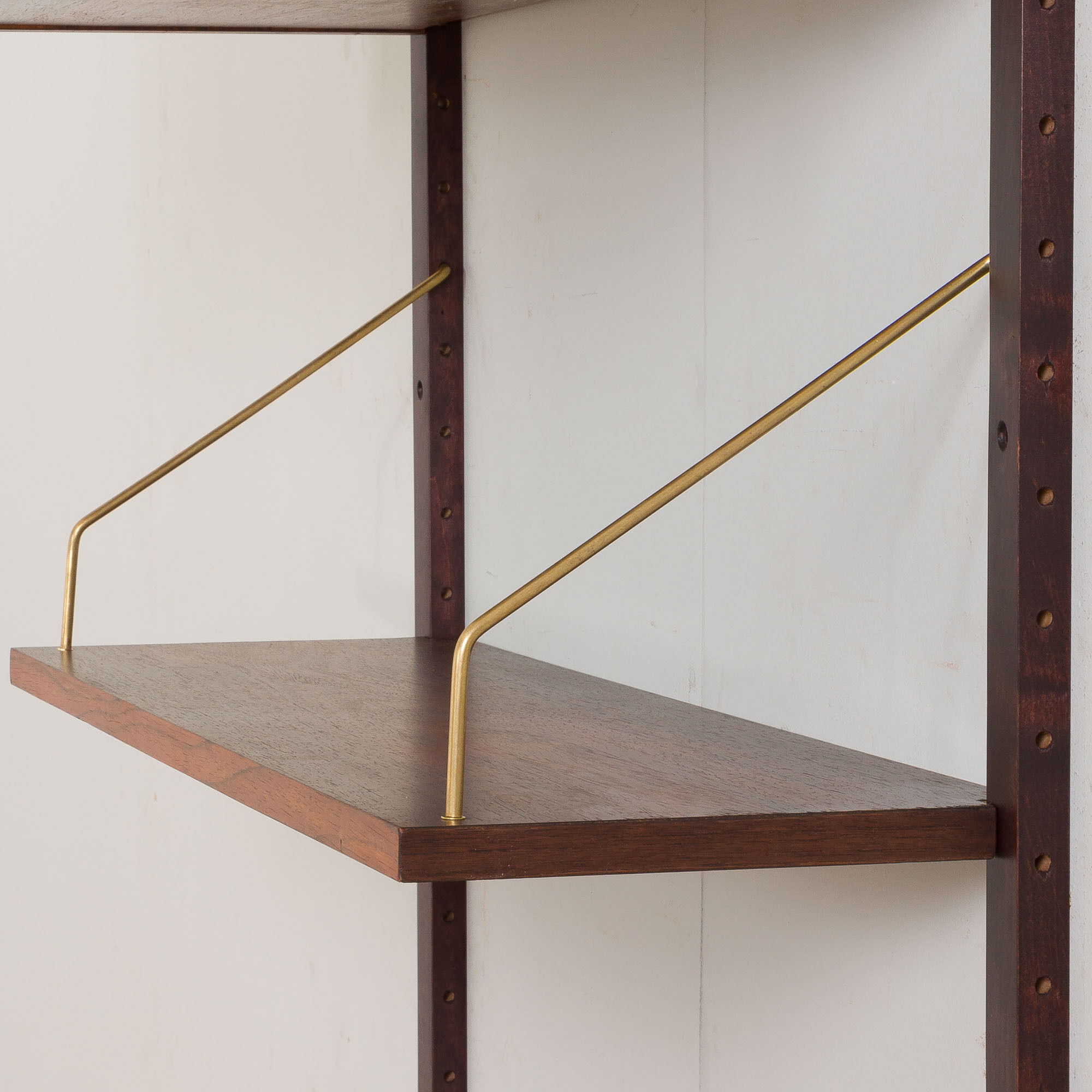 Preben Sorensen Danish mid century rosewood  wall unit with floating desk, PS system,  Randers, 1960