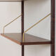 Preben Sorensen Danish mid century rosewood  wall unit with floating desk, PS system,  Randers, 1960