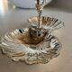 Vintage silver-plated shell display stand