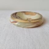 Onyx and brass ashtray