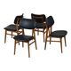 Vintage Design Chairs Beech Wood Black Skai Leather East Germany Möbel 1960