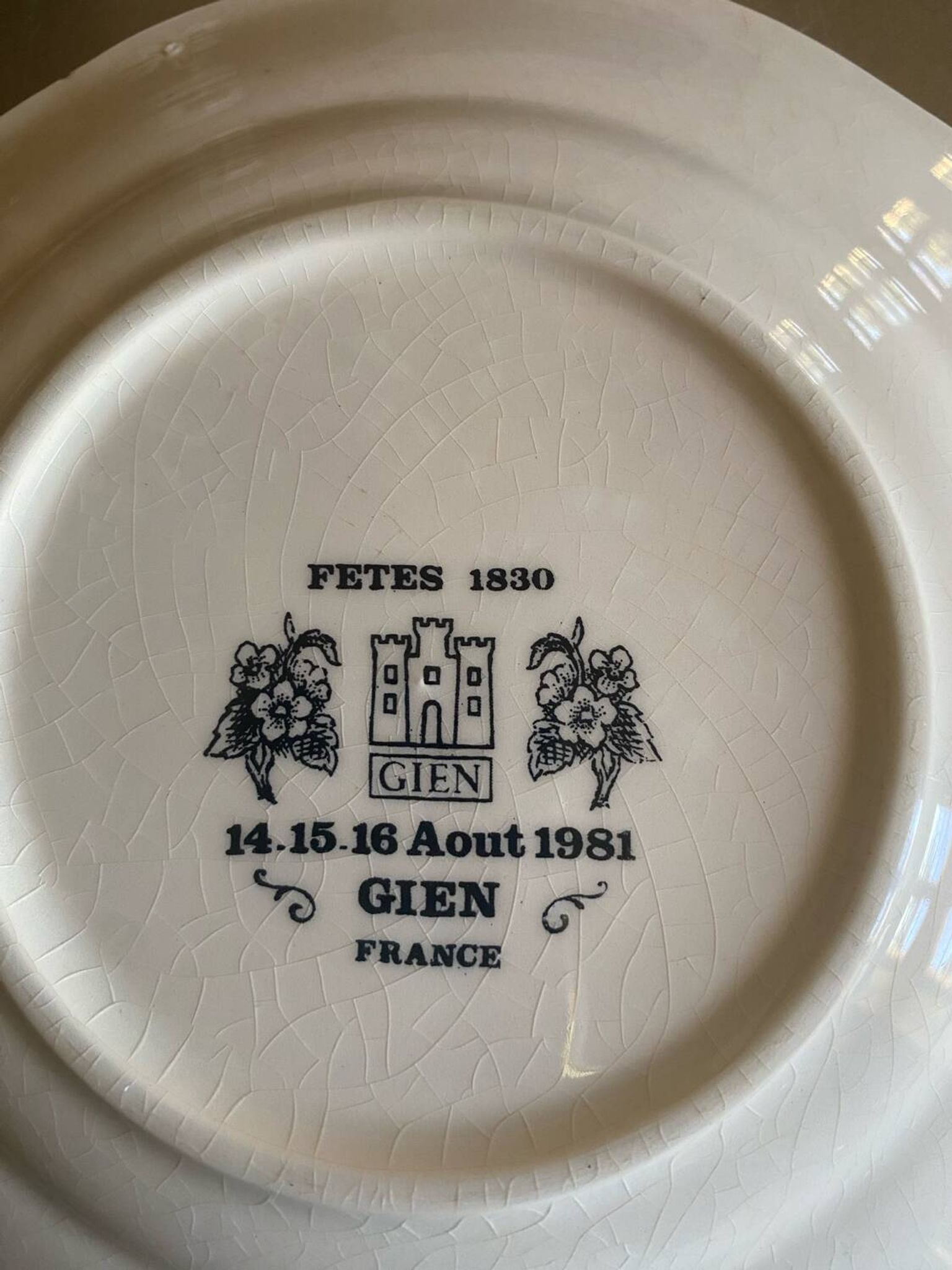 Assiette Gien