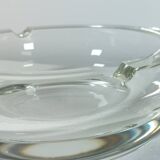 Vintage mid century hand cut crystal glass cigar ashtray