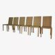 Set of 6 chairs model 1935 by Jean Michel Frank and Adolphe Chanaux for Ecart