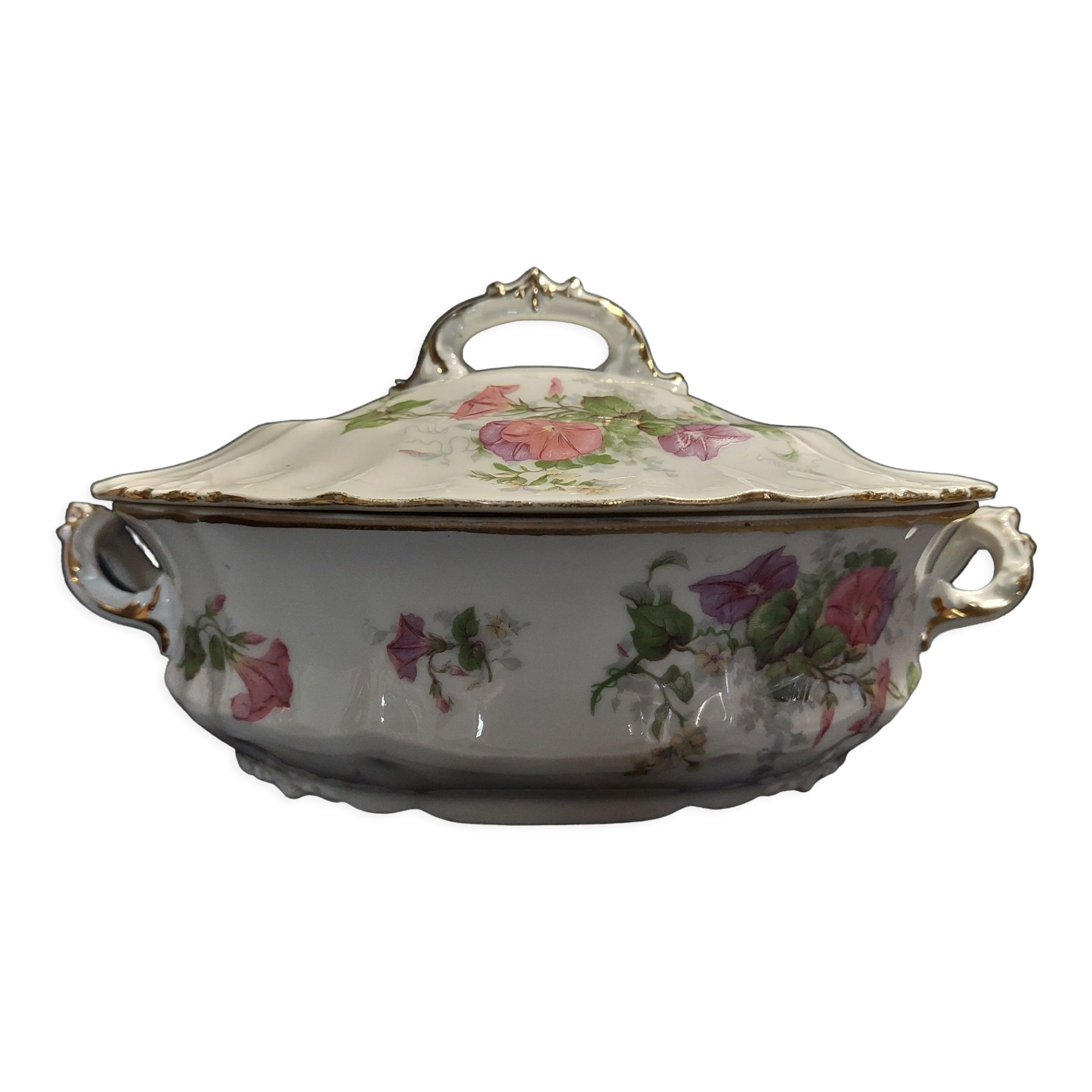 Vegetable soup tureen porcelain Limoges early twentieth century