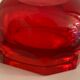 Murano red glass octagonal ashtray 1960