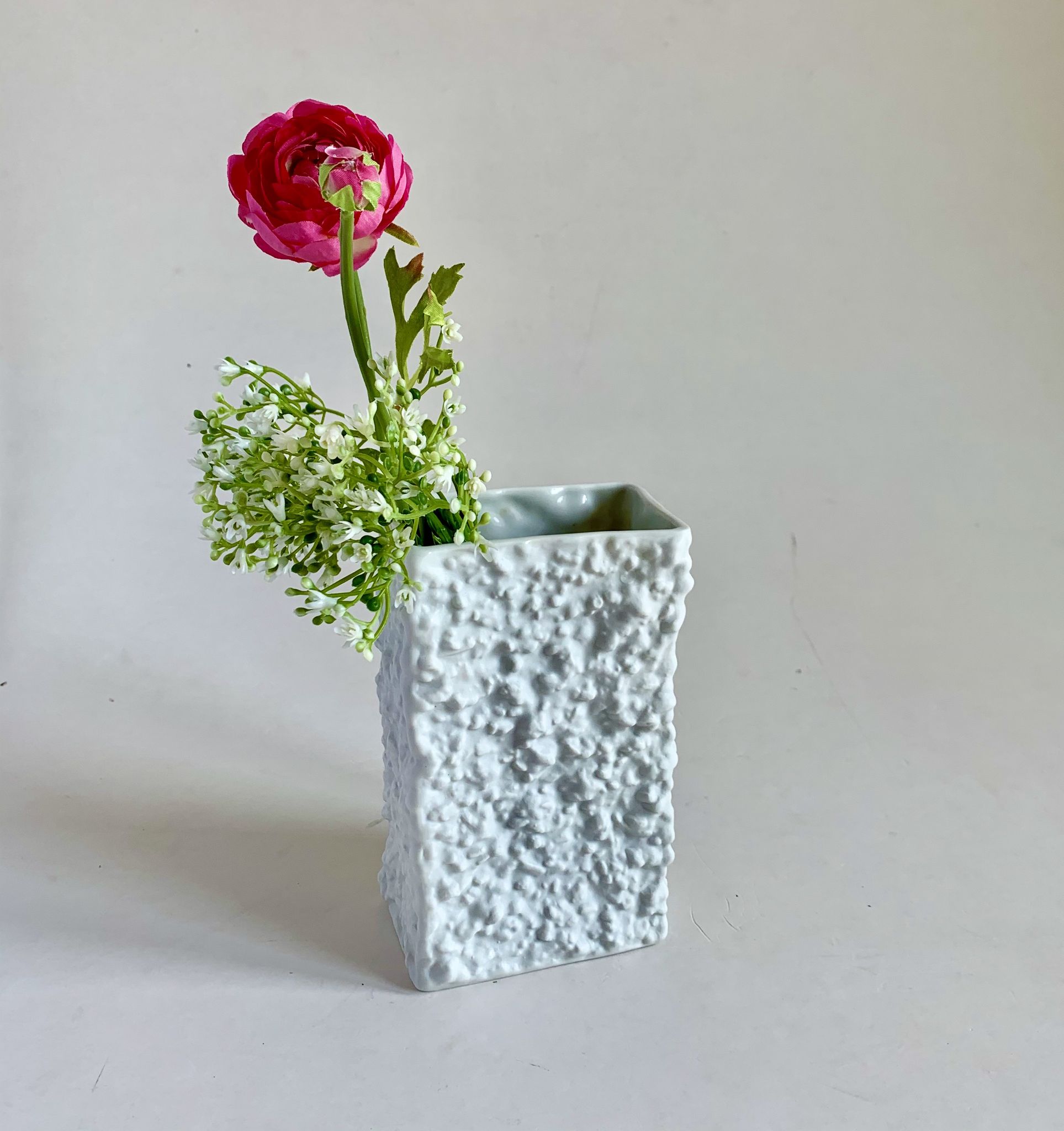 Mid-Century Biscuit Porcelain Vase, 1970s