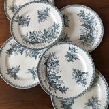 Lot 6 flat plates iron earth Thistle