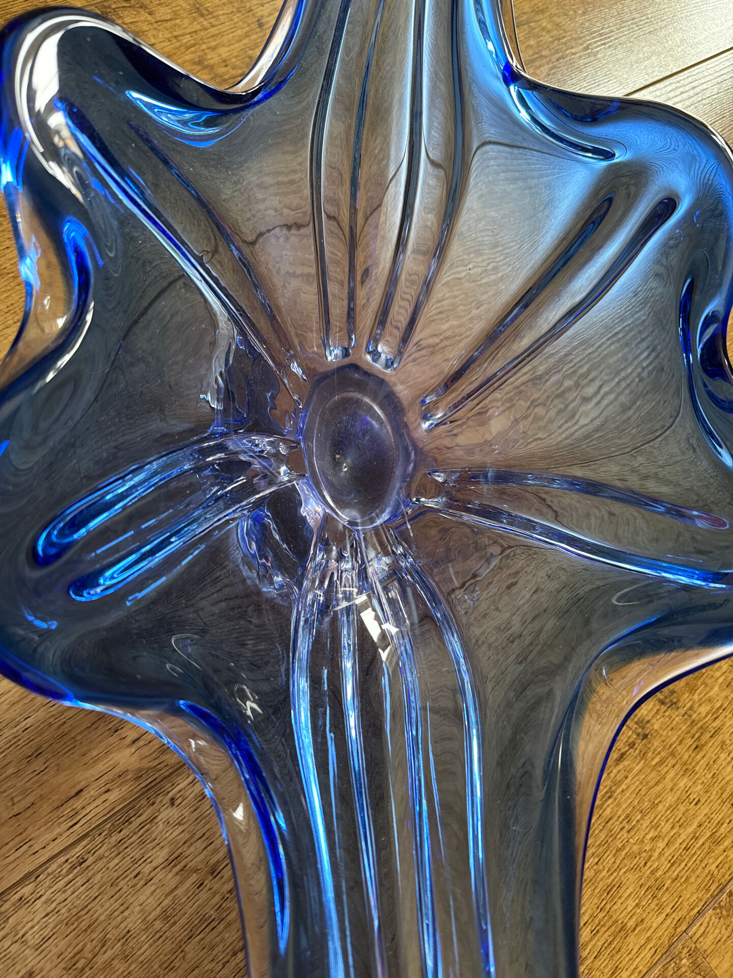 Blue Murano table vase