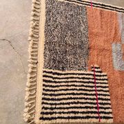 Handmade traditional natural wool rug size 150/250 cm