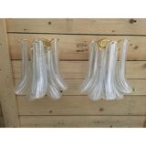 Pair of Murano glass wall sconces