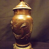 Japan bronze lamp foot