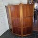 Three-panel screen in mahogany