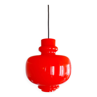 Suspension en verre soufflé vintage - Design Hans Agne Jakobsson pour Staff Leuchten
