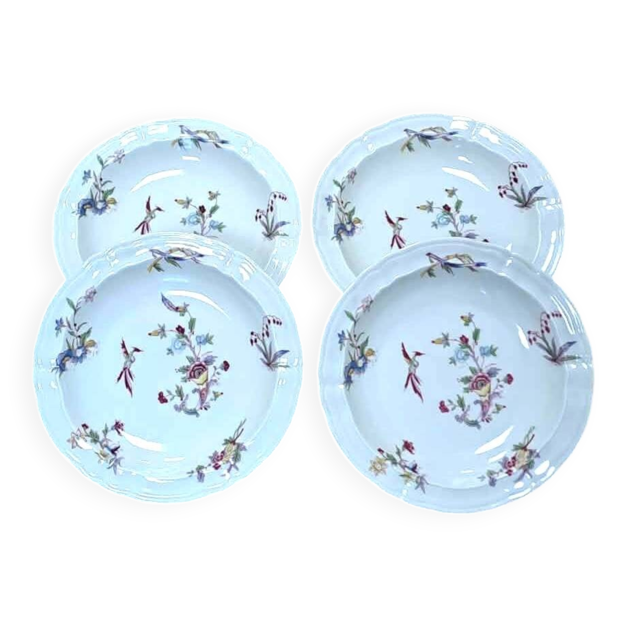 4 deep plates Bernardaud model Chantilly