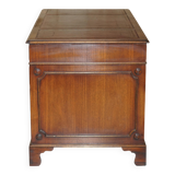 Partner desk Bevan Funnell in hardwood with leather top and gold leaf gilding.