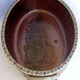XXL dish in eggplant sandstone adorned with fruit