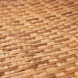 Rattan magazine basket, Netherlands, 1960s