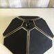 Suspension flower-shaped in black and gold fabrics - 70s