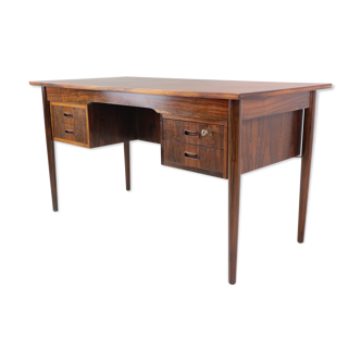 Rosewood writing desk with bookshelf, Danish design