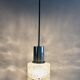 Space age glass hanging chandelier
