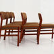 Six teak chairs, Scandinavian design 1970s