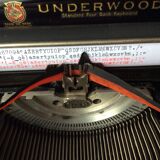 Old-typewriter Underwood portable