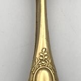 Sugar or ice cube tongs, gold star stamp with lion paw finish
