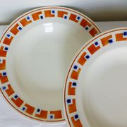 4 semi-hollow plates in iron earth of the Salins model Lucette 210855