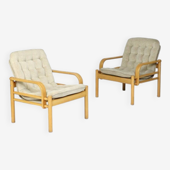 Paire de fauteuils scandinaves années 70