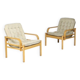 Paire de fauteuils scandinaves années 70