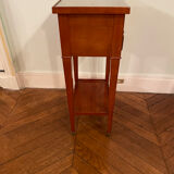 Cherry bedside table with glass