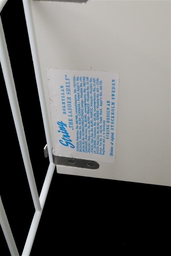 Original String shelf / Kajsa & Nisse Strinning / mid-century modern design / white / 75x160x20cm