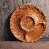 Vintage French artichokes plate in Majolica from Gien