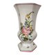 Lallier Moustiers hexagonal vase H 29cm