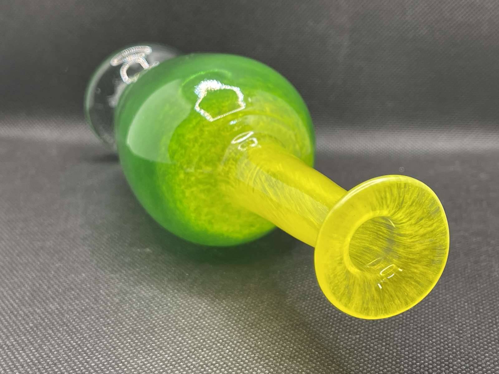 Blown glass soliflore signed Eric Lindgren Claret 1996
