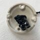 Pair of vintage industrial enamelled suspensions