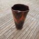 Old large brown ceramic vase from Vallauris