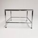 Square glass coffee table 71 x 71 cm, 1990s