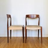 Pair of teak chairs