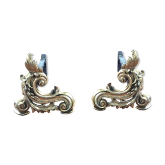 Bronze andirons