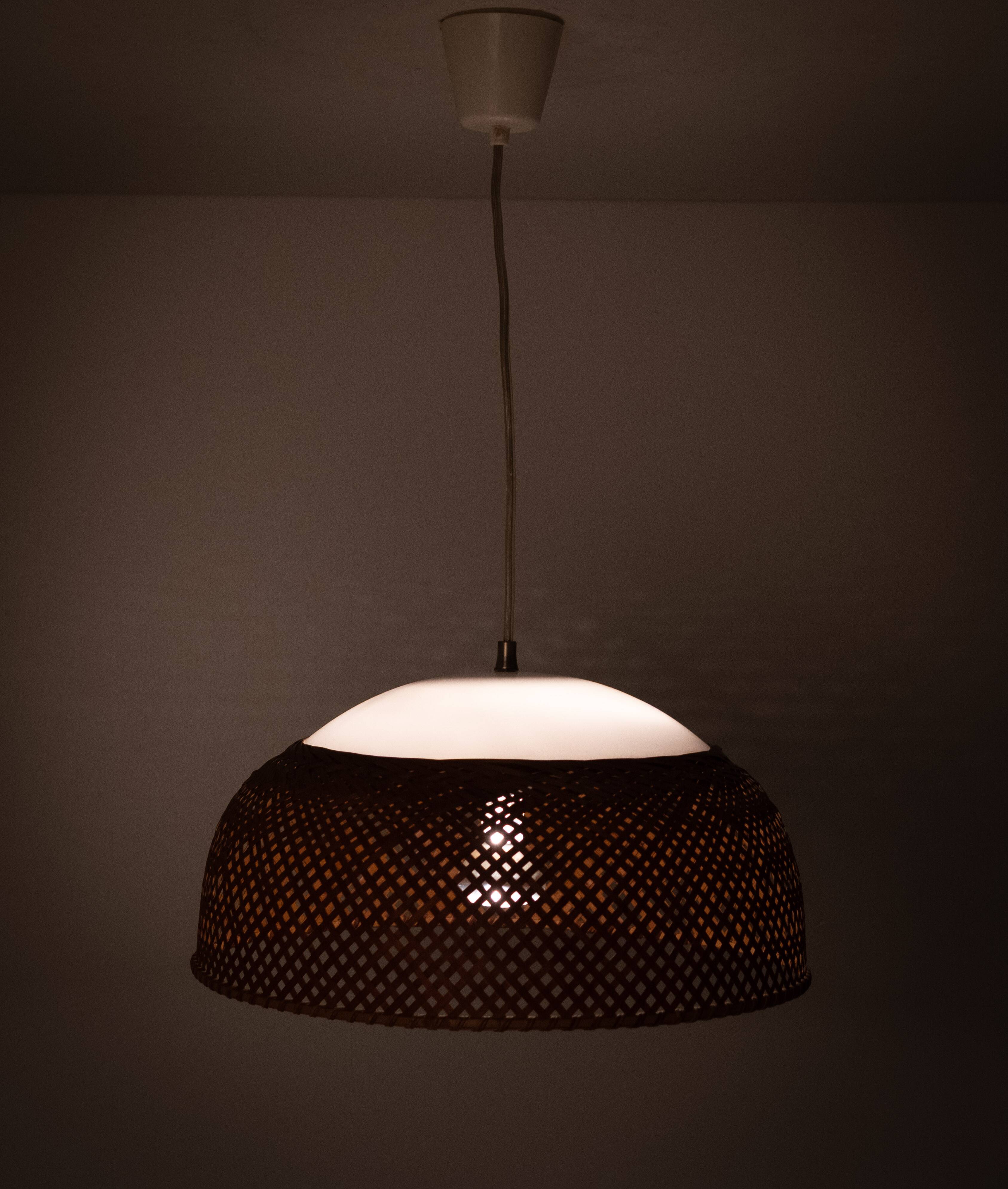 Japan Wicker Pendant lamp 1970s