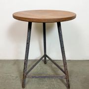 Tabouret d'atelier industriel gris, années 1960