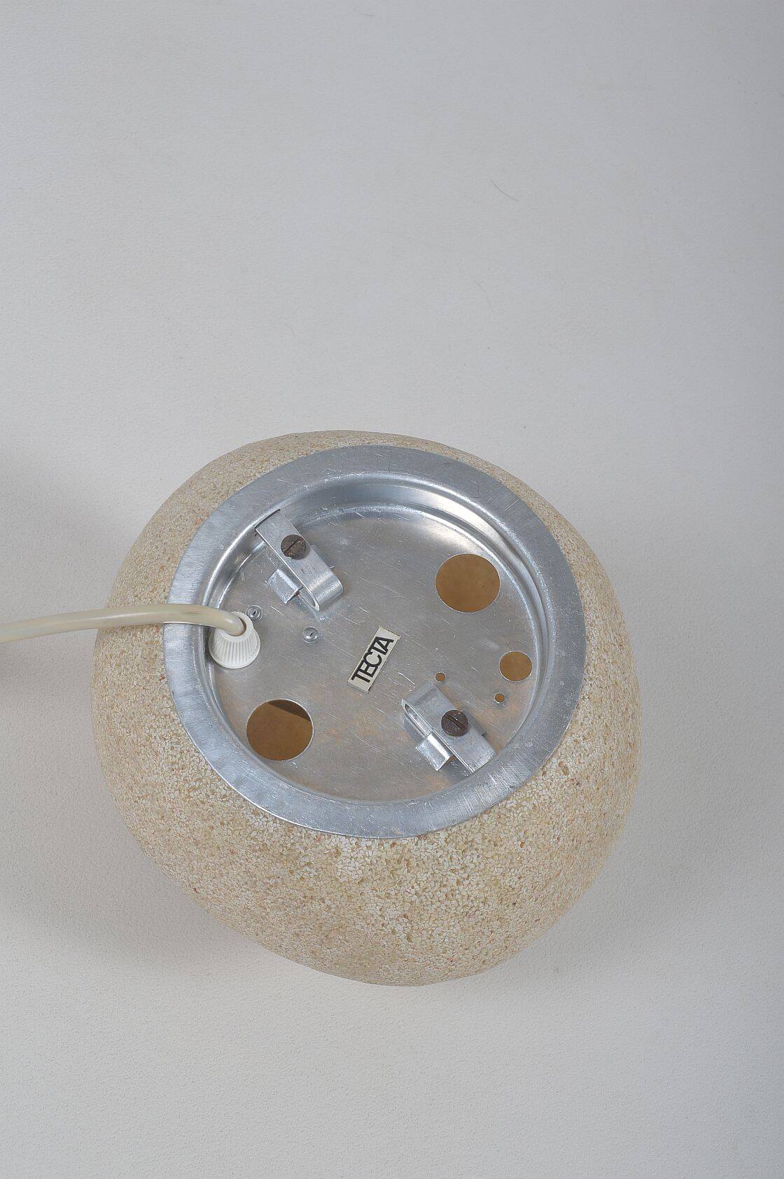 Vintage moon rock lamp from Tecta in the style of André Cazenave, 1960s