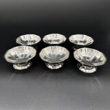 6 stainless steel dessert bowls